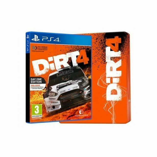 Dirt 4 Day One Edition Steelbook PlayStation Ps4 Game - BRAND for sale  online | eBay