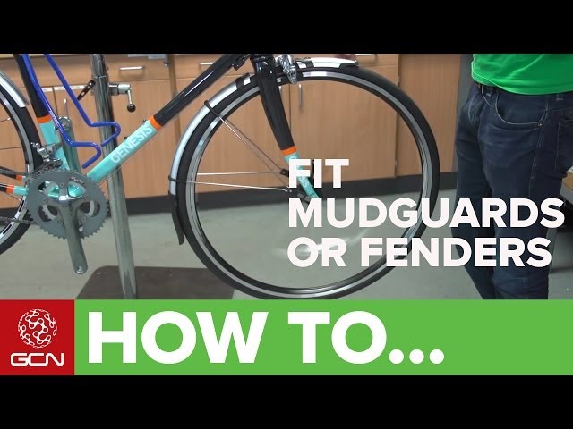 How To Fit Road Bike Mudguards Or Fenders - Fit SKS Race Blades - YouTube