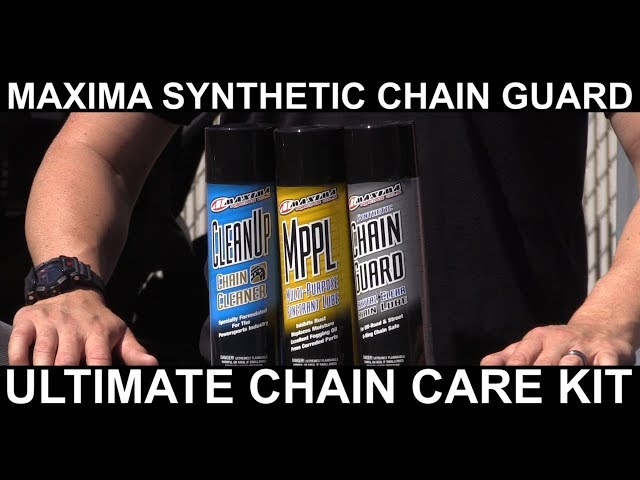 Maxima Chain Wax Chain Care Combo Kit Cleanup, MPPL, and Chain Wax ...