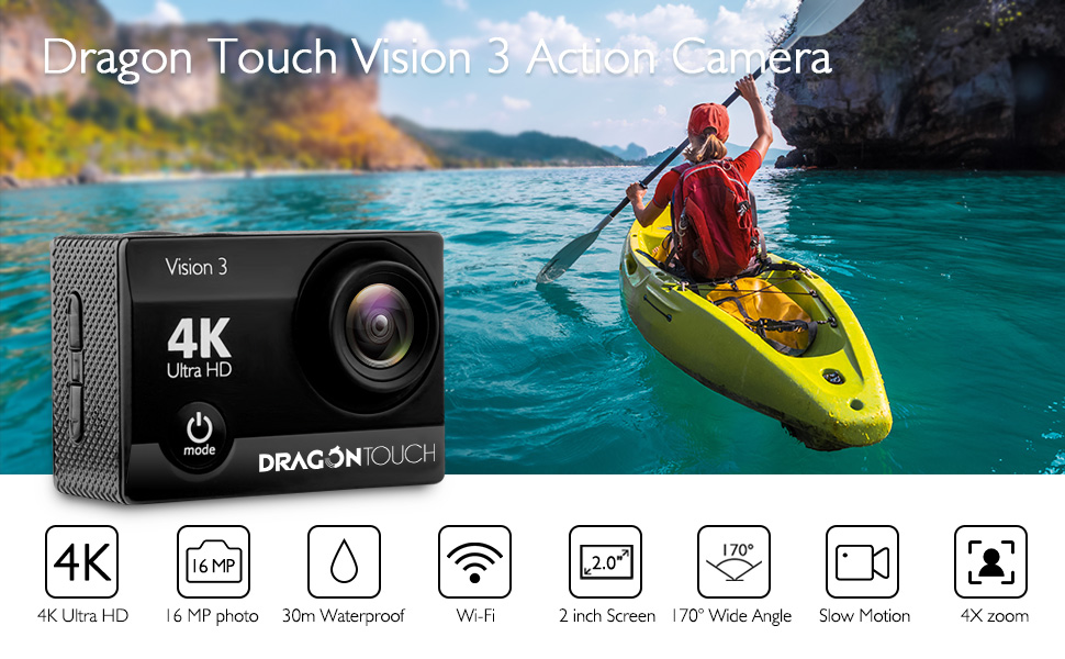 Dragon Touch Vision 3 Action Camera: The Best Budget Action Camera
