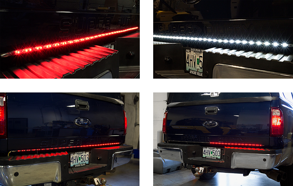 Flexible LED Tailgate Light Bars: Easy Installation. Increased Visibility.  - Super Bright LEDs
