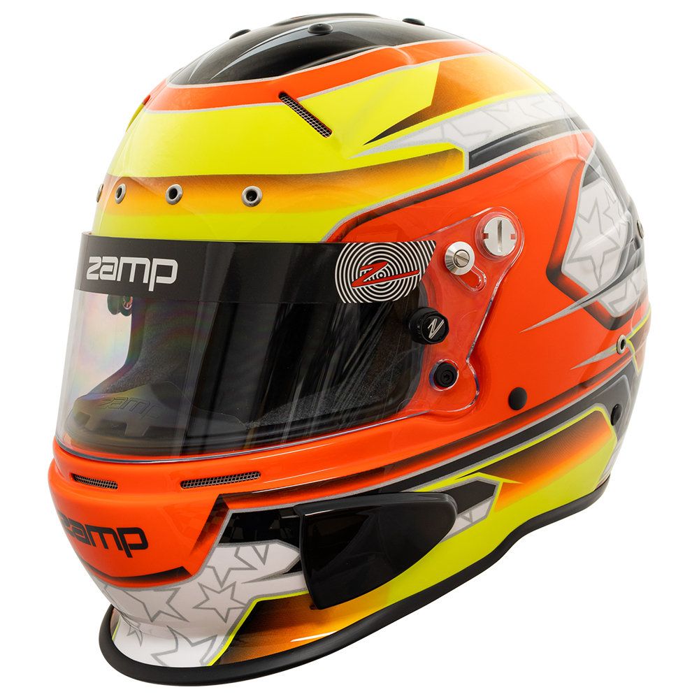 Zamp RZ-70E Switch Racing Helmet Orange/Yellow