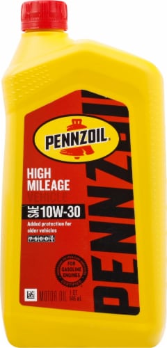 Pennzoil High Mileage Vehicle 10W-40 Motor Oil - 1 Quart Bottles - 6 Pack -  Sam's Club
