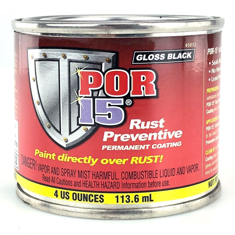 BLACK POR 15 Rust Preventive Coating (3 SIZES) | Car Builder - Kit &  Classic Car Parts Specialist