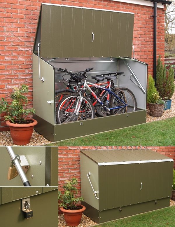 Pin by Mickael Le Normand on Garden Crafts | Bike storage, Bicycle storage, Shed  storage