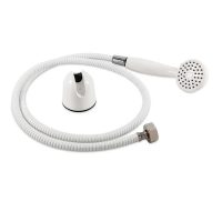 Camco RV Outdoor Shower Head Kit with Garden Hose Fitting and Suction Cup  Mount