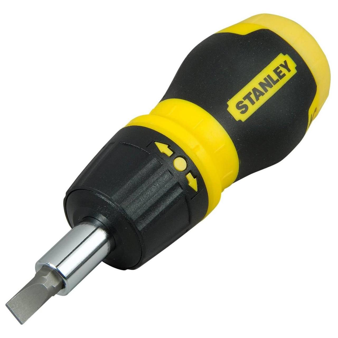 STANLEY | Products | HAND TOOLS | Screwdrivers | Screwdriver sets | STANLEY®  Stubby Multibit Ratcheting Screwdriver