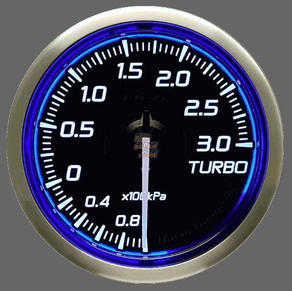 Defi Racer Gauge N2 Turbo Boost 52mm - Blue 3.0bar - RHDJapan