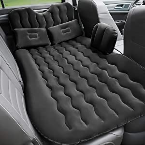 BSport Car Travel Inflatable Mattress Air Bed Cushion Camping Universal SUV  Extended Air Couch with Two Air Pillows (Dark Blue-New)- Buy Online in El  Salvador at elsalvador.desertcart.com. ProductId : 28953591.