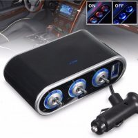Car Cigarette Lighter Adapter, 100W 12V/24V Car Charger with 4 USB Ports  and 3 Sockets Cigarette Lighter Power Splitter, On/Off Switch and Voltage  Display - buy Car Cigarette Lighter Adapter, 100W 12V/24V