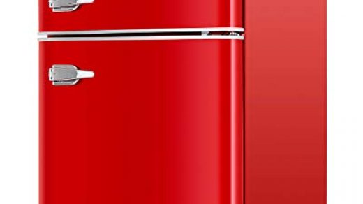 KUPPET Retro Mini Refrigerator 2-Door Compact Refrigerator for - Import It  All