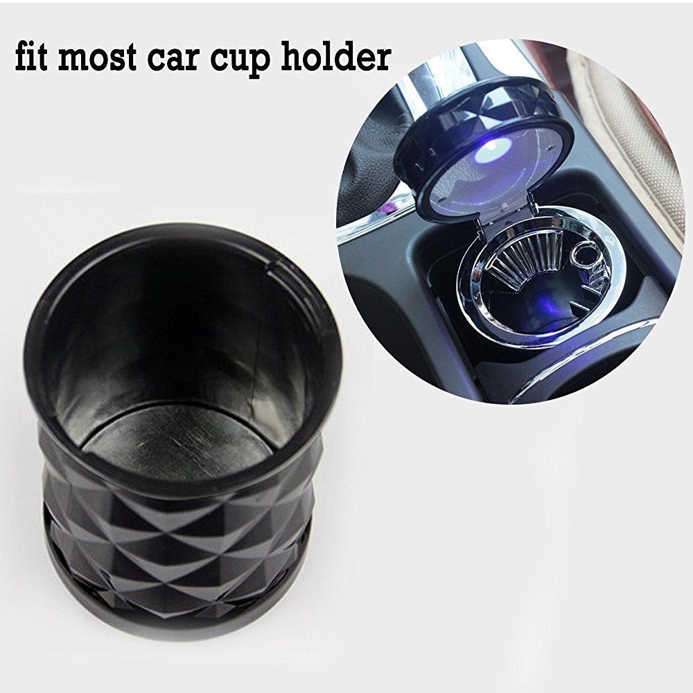 Amazon.com: Tripolar Smokeless Cigars Cup Holder Ashtray with Personality  Led Lights-White Diamonds Portable Auto Vehi… | Cup holder, Alcohol tester,  Car cup holder