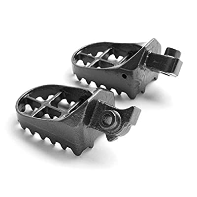 Buy Krator FP008 Black Pegs Compatible with Honda/Kawasaki Motocross MX  CRF50F, CRF100F, XR70R, XCRF100F, KLR650 and More (1985-2013) Dirtbike Foot  Rest Stomper Footpegs Online in Germany. B00C306H0W