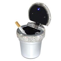 EING Car Ashtray Portable Bling Cigarette Smokeless Cylinder Cup Holder  with Blue LED Light Indicator,Car Accessories for Women,Ideal for Car,Home  and Office,Silver- Buy Online in Bahamas at bahamas.desertcart.com.  ProductId : 120214441.