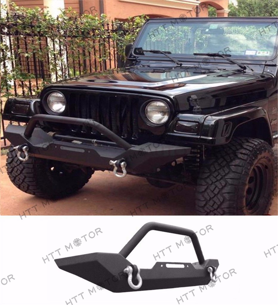 ORYX JB075868 Off-Road Front Bumper Rock Crawler With Winch Plate & D-Rings  Fits Jeep Wrangler 2007-2018 (JK) – ORYX