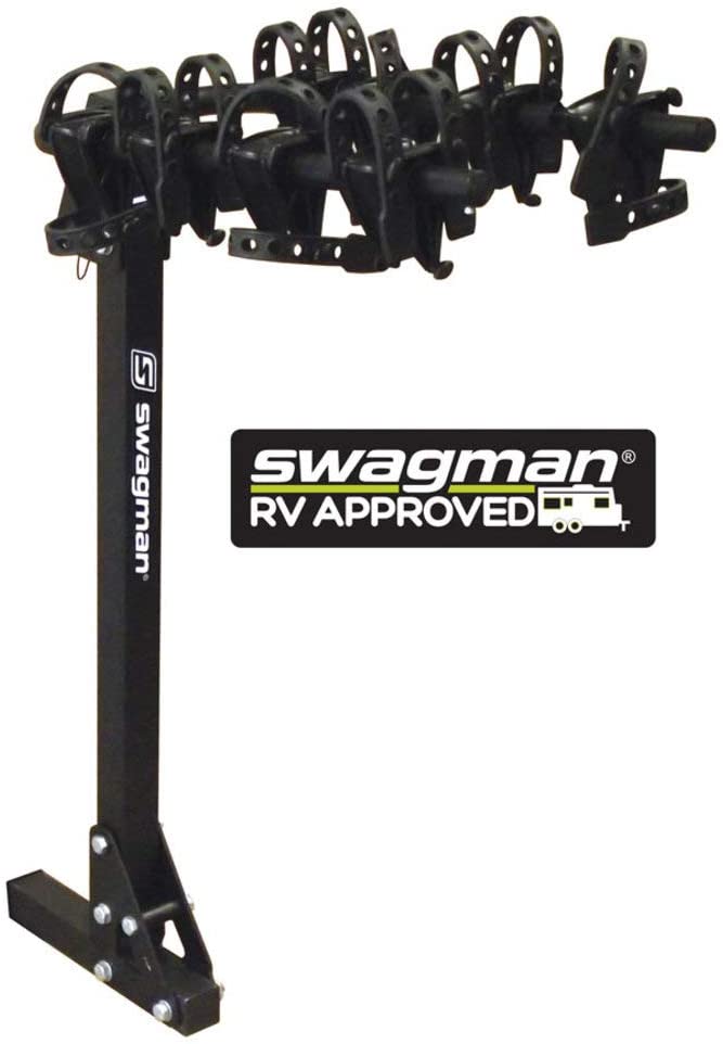 Swagman Around the Spare Deluxe 2 Bike Rack for RV Bumpers Swagman RV and  Camper Bike Racks S80501 | Bike rack, Rv bike rack, Camper