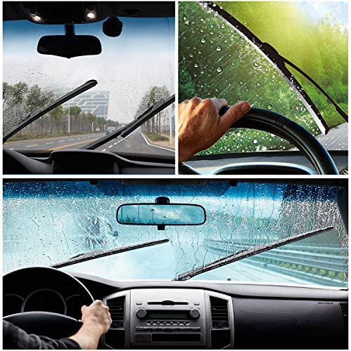 San Auto Windshield Wiper Blade Replacement 26+22 U Shape Universal Fit  All-Season Front Rear Car Rain Wipers Windscreen 2 Packs Wipers Windshield  Wipers & Washers