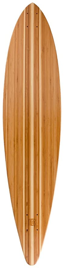 Bamboo Skateboards Pin Tail Blank Skateboard Deck, 44