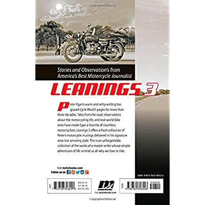 Buy Leanings 3: On the Road and in the Garage with Cycle World's Peter Egan  Hardcover – September 1, 2014 Online in Indonesia. 0760346429