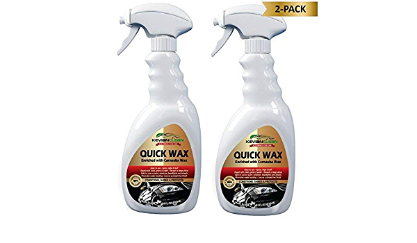 Kevian Clean Quick Wax Car Detailing Spray - Best Treatment for Ultimate  Deep Shine & Maximum UV Protection - Carnauba Enriched No Streak Formula  Used By Professionals - 24 Oz Bottle -