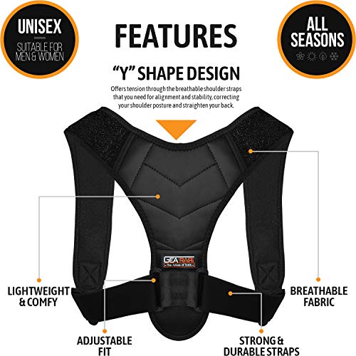 Posture Corrector for Men and Women - Upper Back Brace Straightener with  Adjustable Breathable Clavicle Support Effective for Neck, Back and Shoulder  Pain Relief Lumbar Support(Unisex) | ONLY SPECIAL OFFERS