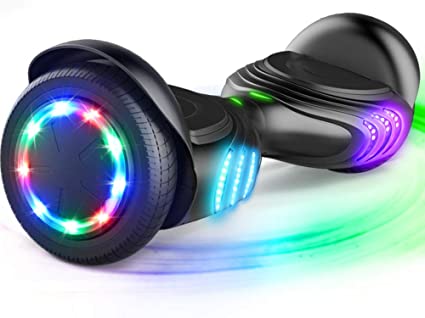 Buy TOMOLOO 6.5'' Hoverboard with Bluetooth Speaker and Colorful Led Lights,  200w Double Motor Two Wheels Self Balancing Scooter Passed U.S. Ul2272  Certified for Kids 8 Years and Up/Adults Online in Taiwan.