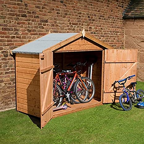 2'8 x 6'7 Windsor Bike Storage Shed (0.82x2.01m) : Amazon.co.uk: Garden &  Outdoors