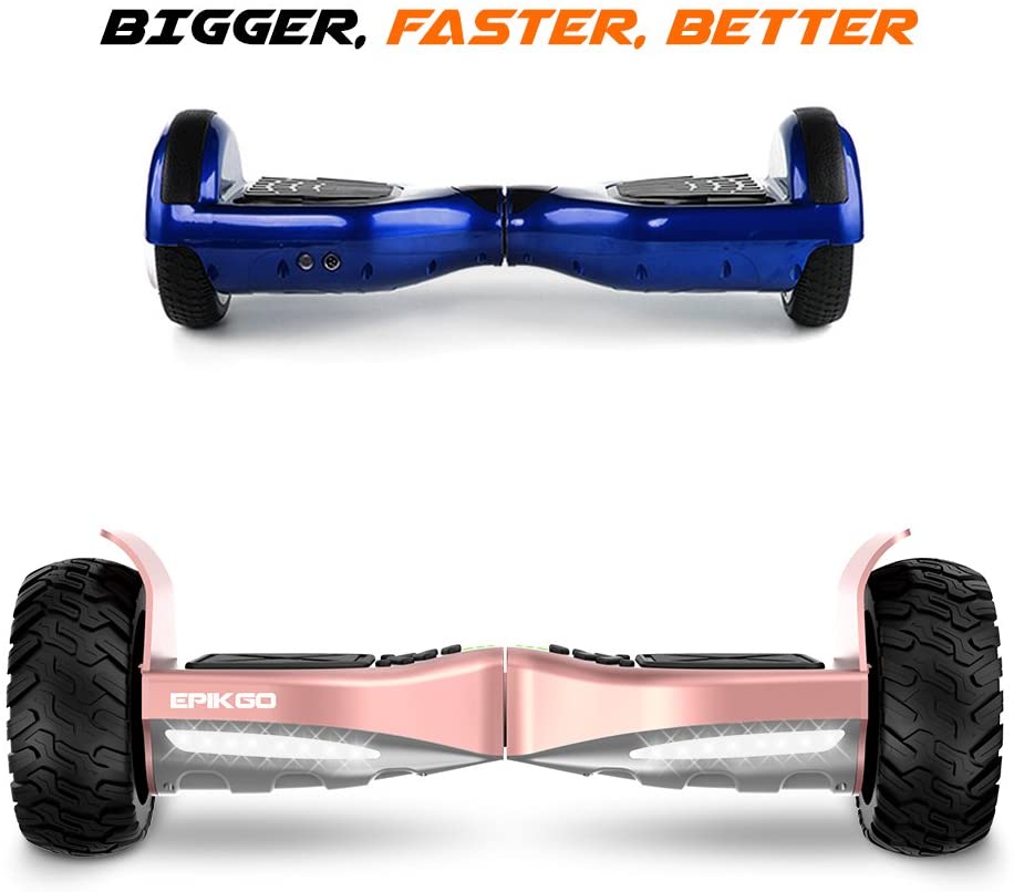 Buy EPIKGO Self Balancing Scooter Hover Self-Balance Board - UL2272  Certified, All-Terrain 8.5” Alloy Wheel, 400W Dual-Motor, LG Battery, Board  Hover Tough Road Condition [Classic Series, Rose Gold] Online in Hong Kong.