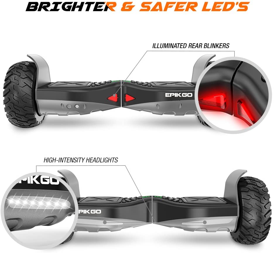 Buy EPIKGO Self Balancing Scooter Hover Self-Balance Board - UL2272  Certified, All-Terrain 8.5” Alloy Wheel, 400W Dual-Motor, LG Battery, Board  Hover Tough Road Condition [Classic Series, Space Grey] Online in  Indonesia. B01IAPMKYU