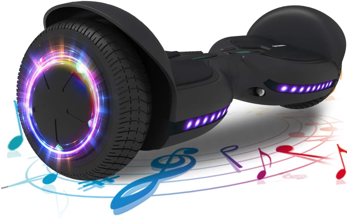 Buy TOMOLOO Music-Rhythmed Hoverboard 6.5 inch Electric Scooter UL2272  Certificated with Bluetooth Speaker LED Lights Kids and Adult Two-Wheel  Self-Balancing Scooter Online in Vietnam. B082VY7SRM