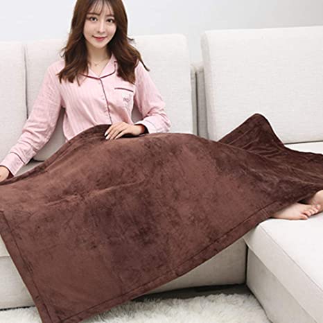 Buy Tefici Electric Heated Blanket Throw with 3 Heating Levels & 4 Hours  Auto Off,Super Cozy Soft Heated Throw with Fast Heating and Machine  Washable,Home Office Use,50 x 60 Camel Online in
