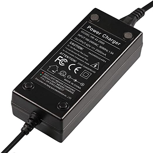 Scooters & Equipment Jucuwe 42V 2A Power Adapter 50/60Hz 100-240VAC with  3-Prong Connector for 36V Sports Mod Dirt Quad,and Pocket Mod Power Supply  Sports & Outdoors