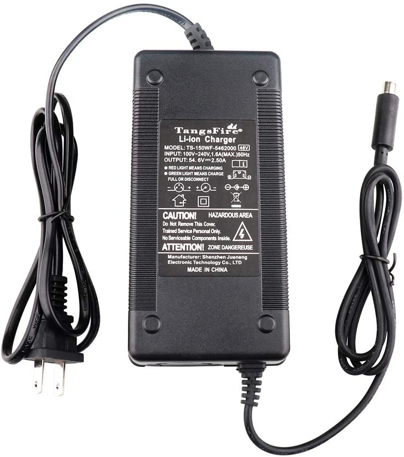 Buy tangsfire 48V Charger Output 54.6V 2.5A RCA 8mm Jack for I Walk Urban  Scooters 48v 15ah 13S Lithium Battery Online in Taiwan. B087PYR465
