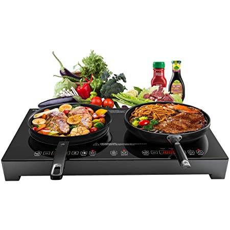 Sandoo Induction Cooktop, 1800W Portable Electric Burner Stove, Safety  Single Burner Countertop, Timer and 15 Temperature & Power Setting,  Suitable for Cast Iron, Stainless Steel Cookware HA1897- Buy Online in  Colombia at