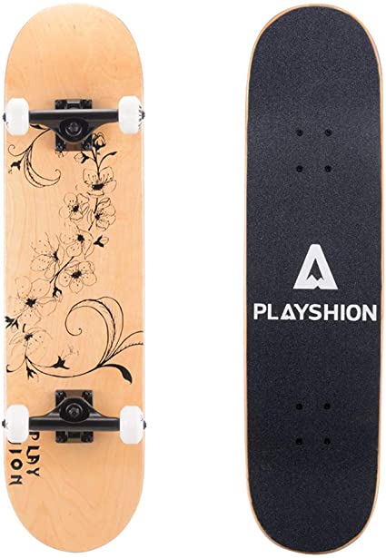 Buy Playshion Complete 22 Inch Mini Cruiser Skateboard for Beginner with  Sturdy Deck Online in Hong Kong. B08R6V4CXP