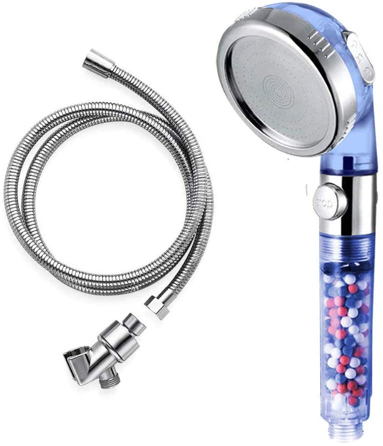 fast shipping and best service Nosame Shower Head Ⅲ with Hose and holder  Ionic High Pressure Water Saving 3 Mode with ON/Off Pause Function Spray  Filter Filtration RV Handheld Showerheads for Dry Skin & Hair Spa