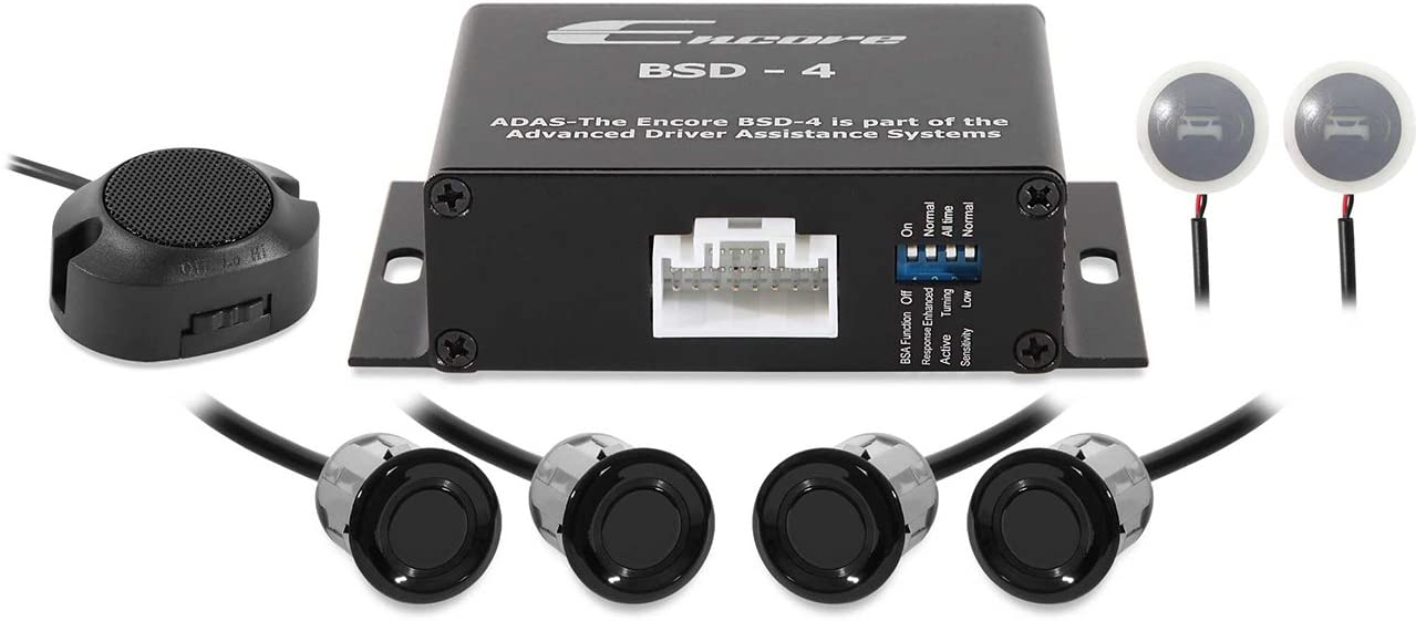 Amazon.com: ENC-BSD4B Black Blind Spot Detection Sensors (4 Sensor System)  : Automotive