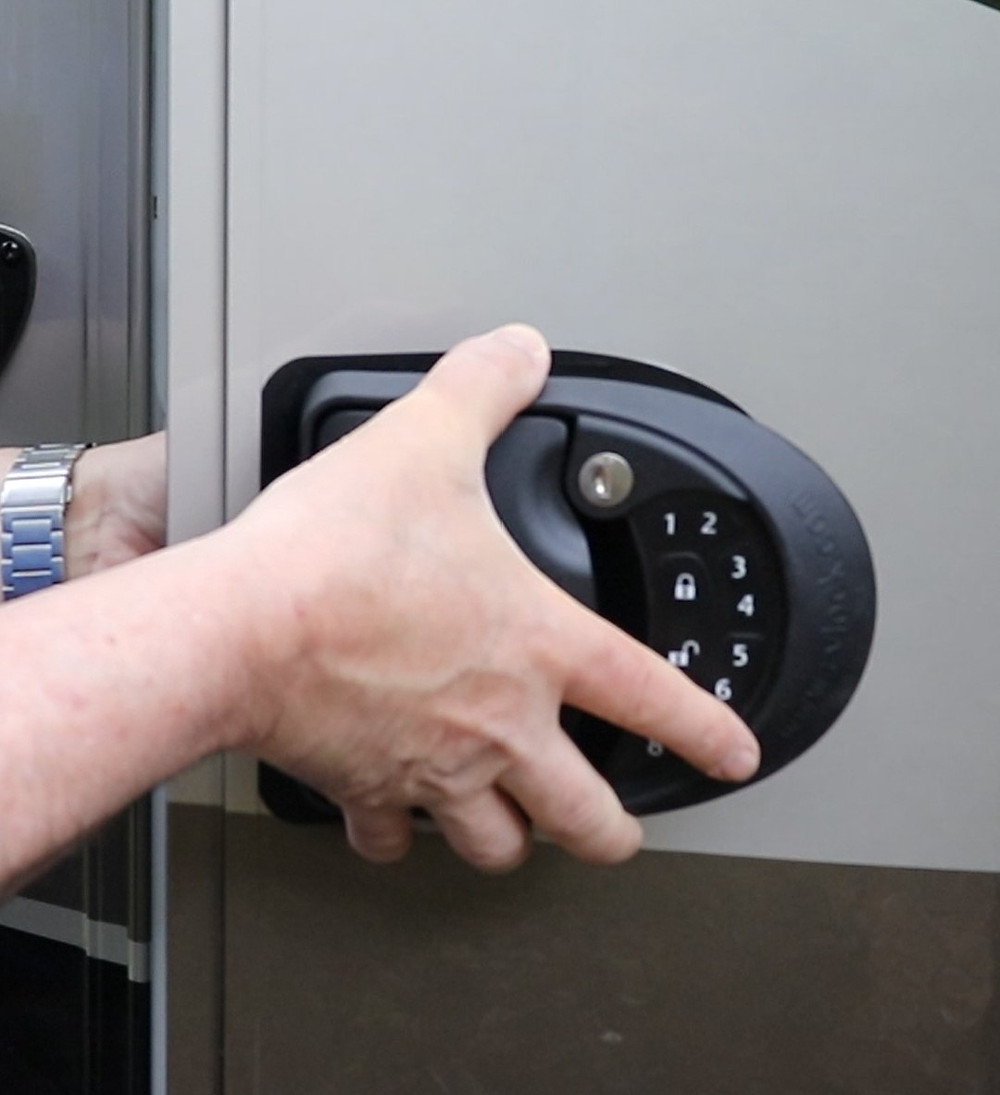 Keyless RV Entry Door Handle Lock For Your Motorhome - RVLock Install