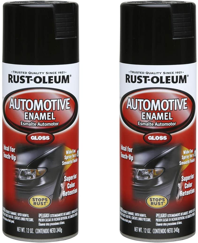 Buy Rust-Oleum 252462A2 Automotive Enamel Spray Paint, 2 Pack, Gloss Black,  24 Ounce Online in Taiwan. B08MWXX27X