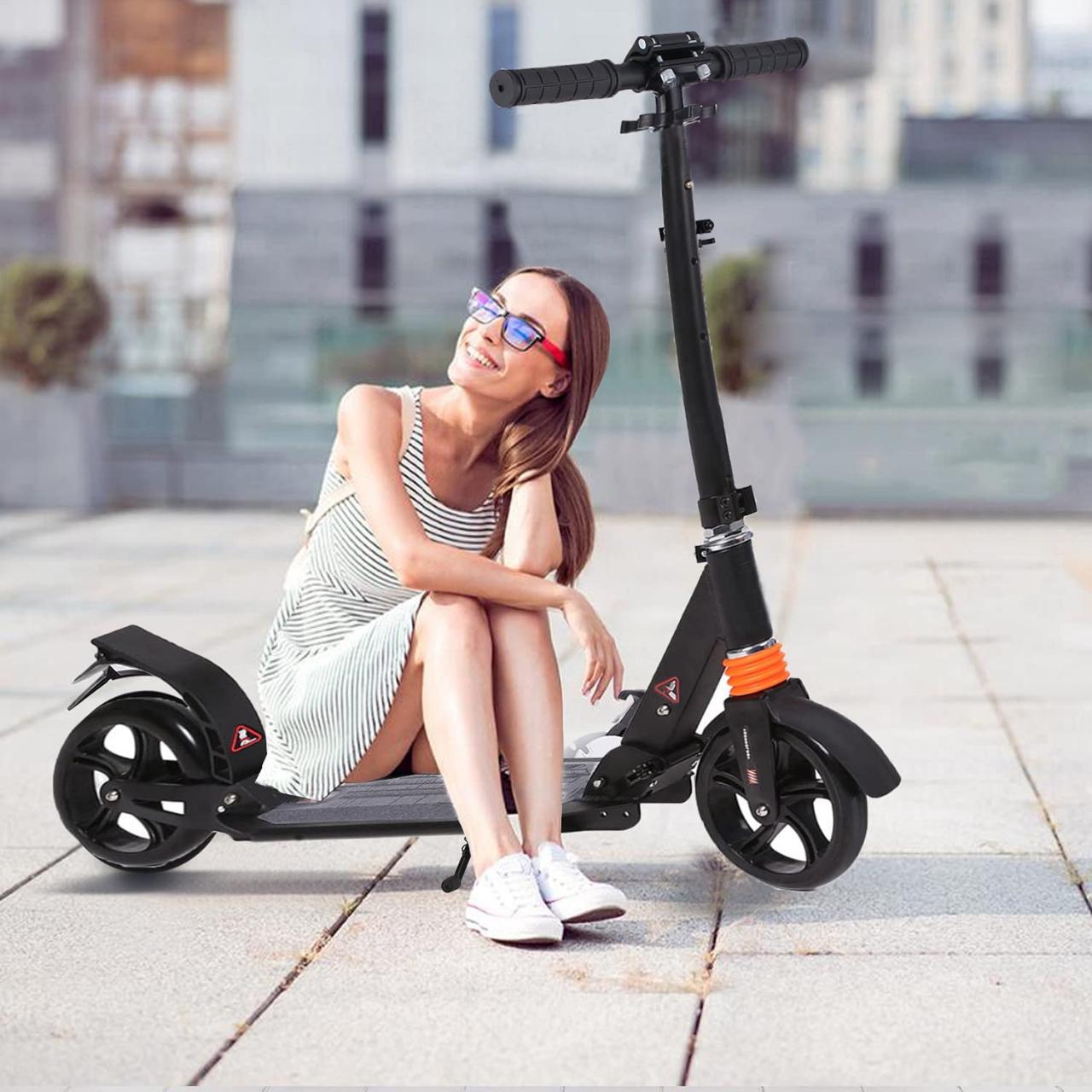Buy Kids/Adult Scooter with 3 Seconds Easy-Folding System, 220lb Folding  Adjustable Scooter with Disc Brake and 200mm Large Wheels (Carbon) Online  in Hong Kong. B0946Z78WL