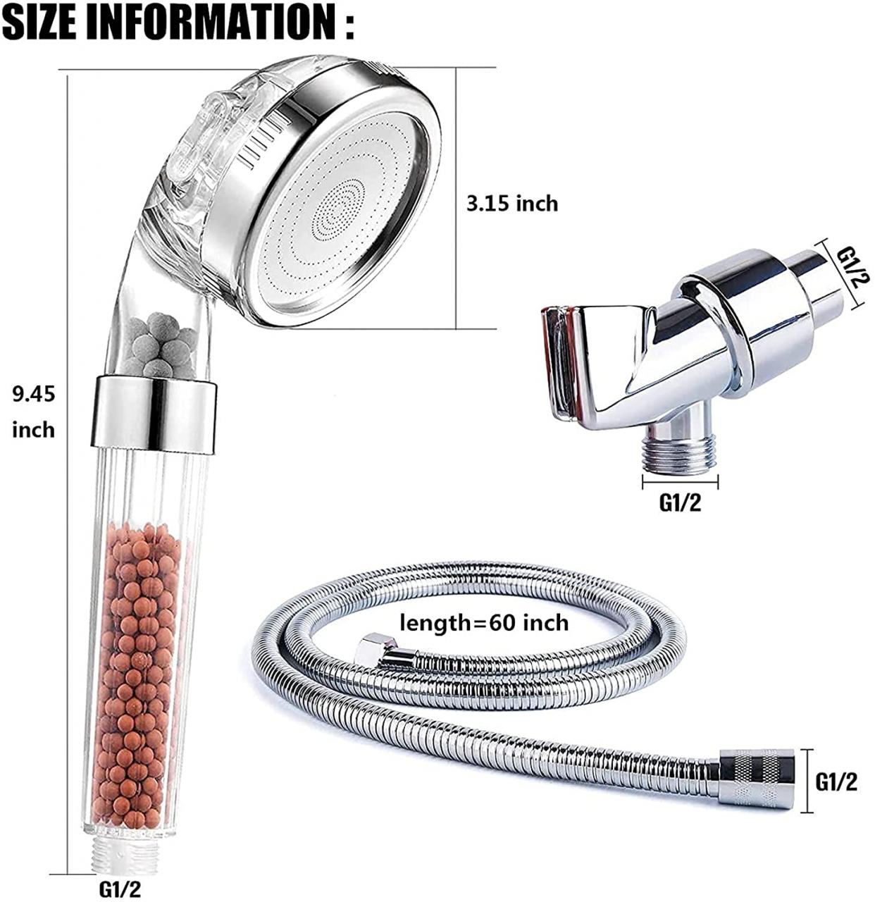 Ionic Shower Head Handheld Filter Shower Heads To Increase Pressure-3 Modes  For Hard Water Stop Button Design - Buy Ionic Shower Head Handheld,Water  Stop Button Shower Head,Increase Pressure-3 Modes Product on Alibaba.com
