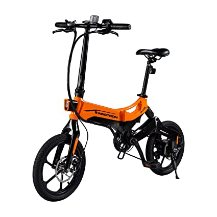 SWAGTRON EB7 Elite Plus Folding Electric Bike with Removable Battery and  7-Speed Gear Shift | Pedal-Assist eBike with Suspension and 16-Inch Tires |  350W Motor - Extended 19-Mile Range : Amazon.in: Sports,
