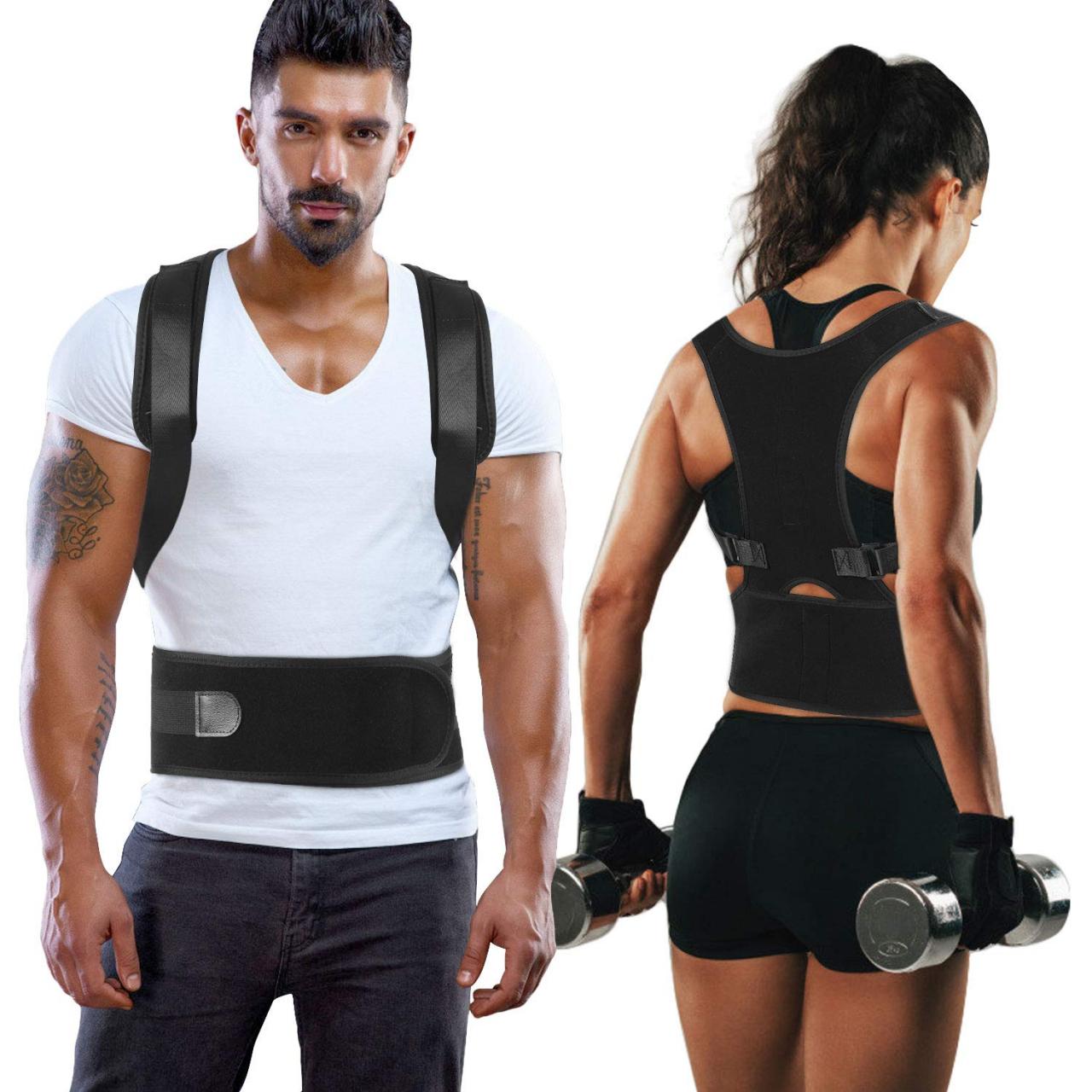 Back Brace Posture Corrector - Shoulder Support Trainer for Pain Relief |  Improves Posture and Provides Lumbar Support,for Men and Women Supports  Correct Posture Upper and Lower Back Lumbar- Buy Online in