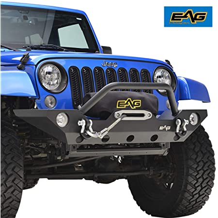 Buy EAG Steel LED Front and Rear Bumper with Tire Carrier Fit for 84-01  Cherokee XJ Online in Indonesia. B08NYC5DK7