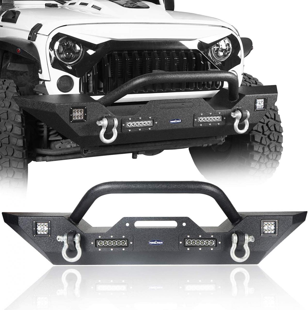 Buy Hooke Road Gladiator JT Steel Front Winch Bumper w/Accent Lighting  Compatible with Jeep Gladiator JT 2020 2021 Truck Online in Hong Kong.  B08F3HY7M4