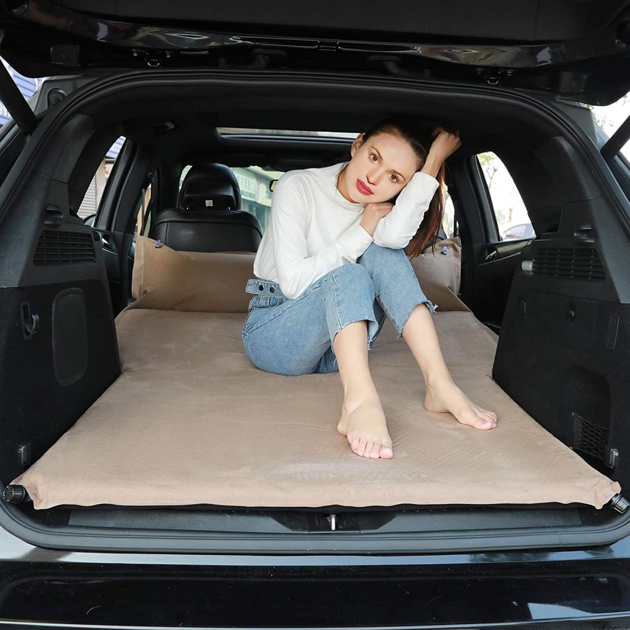 Buy Car Bed Back Seat Inflatable Air Mattress SUV, Thickened Car Bed  Inflatable Home Air Mattress Portable Camping Outdoor Mattress, Suede  Surface,Fast Automatic Inflation,Sleeping Pad Online in Hong Kong.  B08LPB19TQ