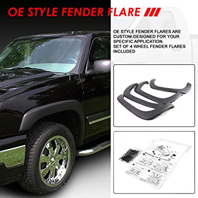 Buy Factory Style Paintable Wheel Fender Flares Compatible with Chevy  Silverado GMC Sierra 99-06 Online in Taiwan. B073YHRYP4