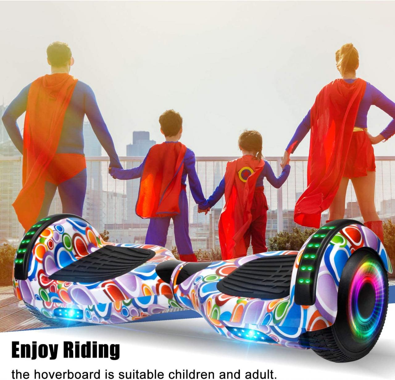 Buy FLYING-ANT Hoverboard 6.5” Two-Wheel Self Balancing Hoverboard with LED  Light Flash Lights Wheels for Kids Teenagers Online in Vietnam. B087C2DNR2
