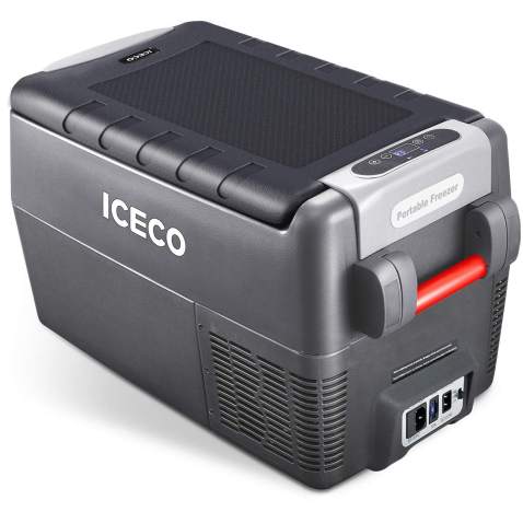 ICECO JP30 Portable Refrigerator, 12V Car Fridge Freezer, 31 Liters Compact  Refrigerator with Secop Compressor, for Car & Home Use, 0℉～50℉, DC 12/24V,  AC 110/240V