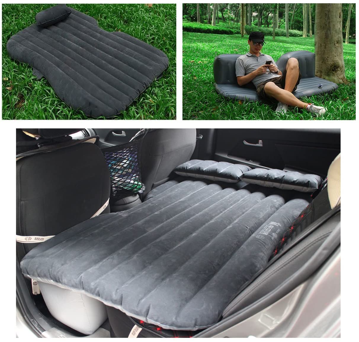 DYZD Car Inflation Bed, Multifunctional Air Bed, Extra Thick Travel Air  Mattress, Back Seat Extended Mattress, Waterproof and Environmentally  Friendly : Amazon.co.uk: Sports & Outdoors